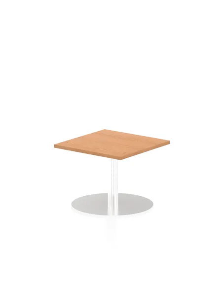 Dynamic Italia 600mm Poseur Square Table Oak Top 475mm High Leg ITL0212