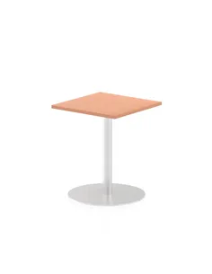 Dynamic Italia 600mm Poseur Square Table Beech Top 720mm High Leg ITL0214