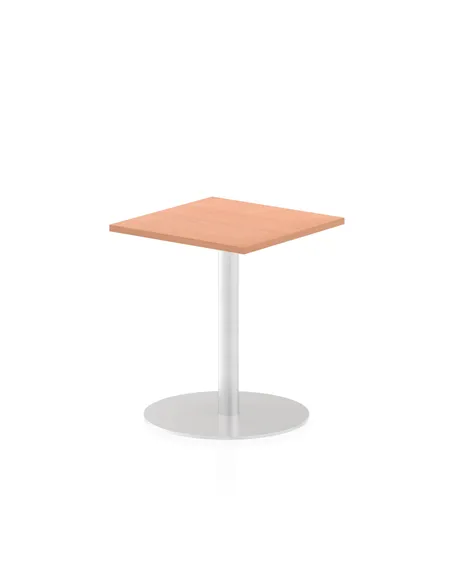 Dynamic Italia 600mm Poseur Square Table Beech Top 720mm High Leg ITL0214