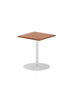 Dynamic Italia 600mm Poseur Square Table Walnut Top 720mm High Leg ITL0215
