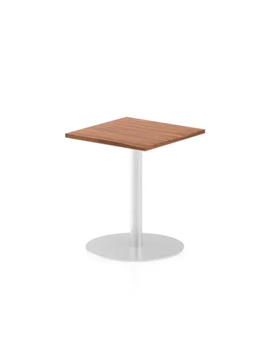 Dynamic Italia 600mm Poseur Square Table Walnut Top 720mm High Leg ITL0215