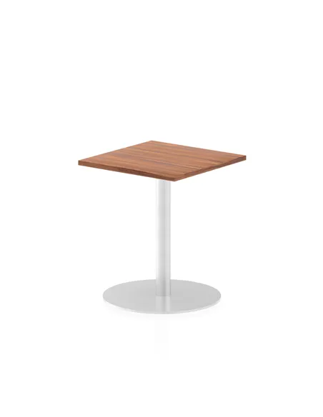 Dynamic Italia 600mm Poseur Square Table Walnut Top 720mm High Leg ITL0215
