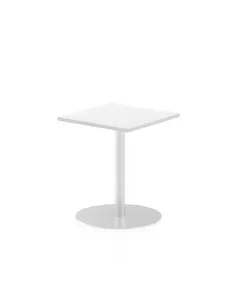 Dynamic Italia 600mm Poseur Square Table White Top 720mm High Leg ITL0216