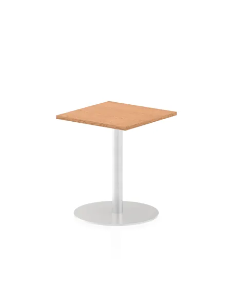 Dynamic Italia 600mm Poseur Square Table Oak Top 720mm High Leg ITL0218