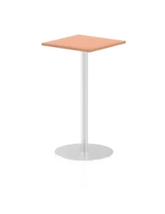 Dynamic Italia 600mm Poseur Square Table Beech Top 1145mm High Leg ITL0220
