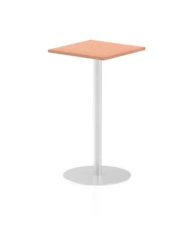 Dynamic Italia 600mm Poseur Square Table Beech Top 1145mm High Leg ITL0220