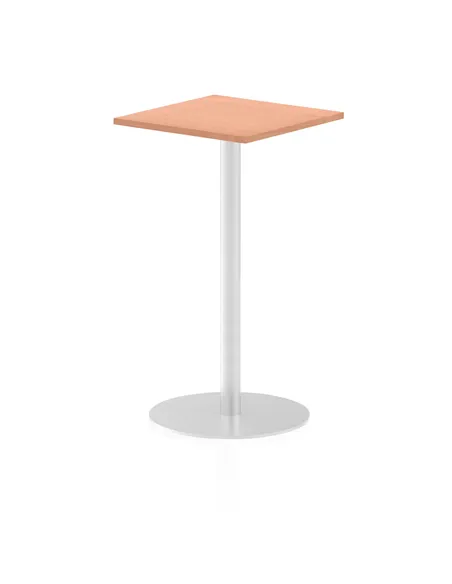 Dynamic Italia 600mm Poseur Square Table Beech Top 1145mm High Leg ITL0220