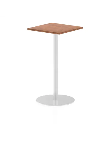 Dynamic Italia 600mm Poseur Square Table Walnut Top 1145mm High Leg ITL0221
