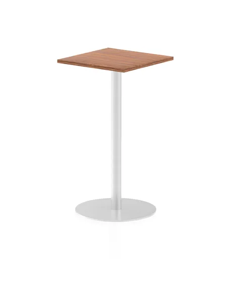 Dynamic Italia 600mm Poseur Square Table Walnut Top 1145mm High Leg ITL0221