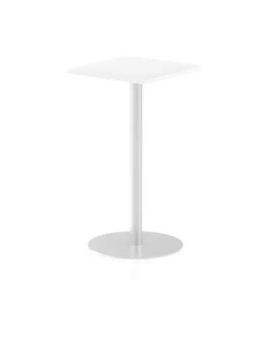 Dynamic Italia 600mm Poseur Square Table White Top 1145mm High Leg ITL0222