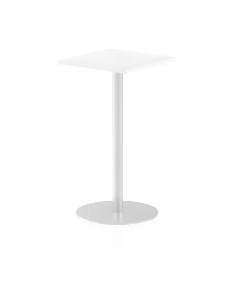 Dynamic Italia 600mm Poseur Square Table White Top 1145mm High Leg ITL0222