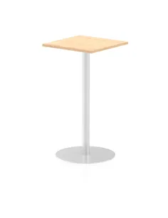 Dynamic Italia 600mm Poseur Square Table Maple Top 1145mm High Leg ITL0223