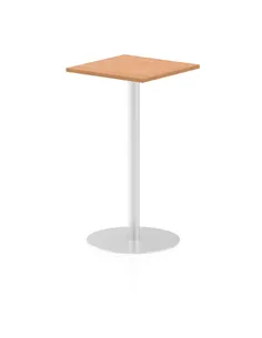 Dynamic Italia 600mm Poseur Square Table Oak Top 1145mm High Leg ITL0224