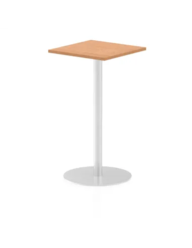 Dynamic Italia 600mm Poseur Square Table Oak Top 1145mm High Leg ITL0224