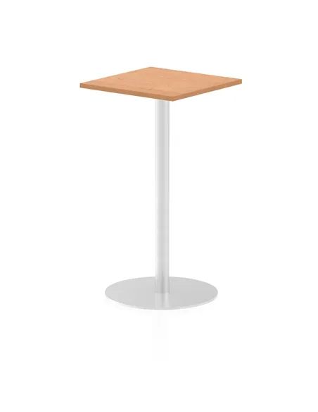 Dynamic Italia 600mm Poseur Square Table Oak Top 1145mm High Leg ITL0224
