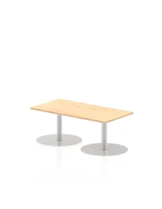 Dynamic Italia 1200 x 600mm Poseur Rectangular Table Maple Top 475mm High Leg ITL0229