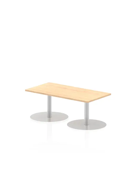 Dynamic Italia 1200 x 600mm Poseur Rectangular Table Maple Top 475mm High Leg ITL0229