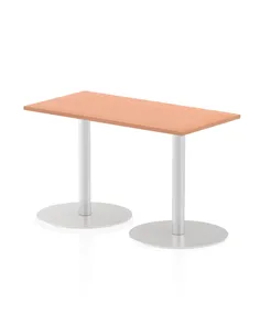 Dynamic Italia 1200 x 600mm Poseur Rectangular Table Beech Top 720mm High Leg ITL0232