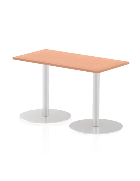Dynamic Italia 1200 x 600mm Poseur Rectangular Table Beech Top 720mm High Leg ITL0232