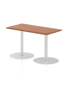 Dynamic Italia 1200 x 600mm Poseur Rectangular Table Walnut Top 720mm High Leg ITL0233