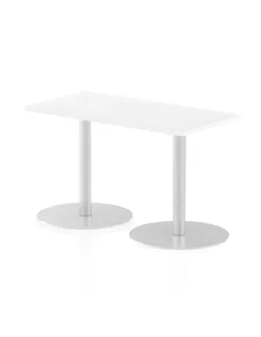 Dynamic Italia 1200 x 600mm Poseur Rectangular Table White Top 720mm High Leg ITL0234