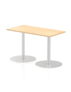 Dynamic Italia 1200 x 600mm Poseur Rectangular Table Maple Top 720mm High Leg ITL0235
