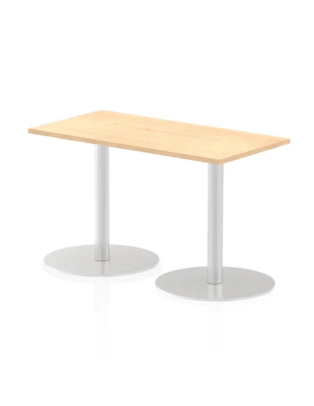 Dynamic Italia 1200 x 600mm Poseur Rectangular Table Maple Top 720mm High Leg ITL0235