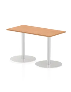 Dynamic Italia 1200 x 600mm Poseur Rectangular Table Oak Top 720mm High Leg ITL0236