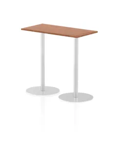 Dynamic Italia 1200 x 600mm Poseur Rectangular Table Walnut Top 1145mm High Leg ITL0239