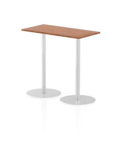 Dynamic Italia 1200 x 600mm Poseur Rectangular Table Walnut Top 1145mm High Leg ITL0239