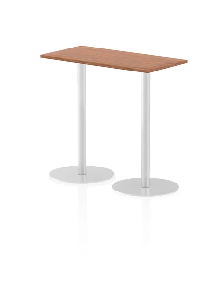 Dynamic Italia 1200 x 600mm Poseur Rectangular Table Walnut Top 1145mm High Leg ITL0239