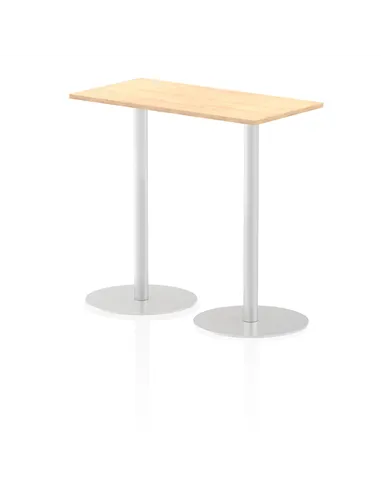 Dynamic Italia 1200 x 600mm Poseur Rectangular Table Maple Top 1145mm High Leg ITL0241