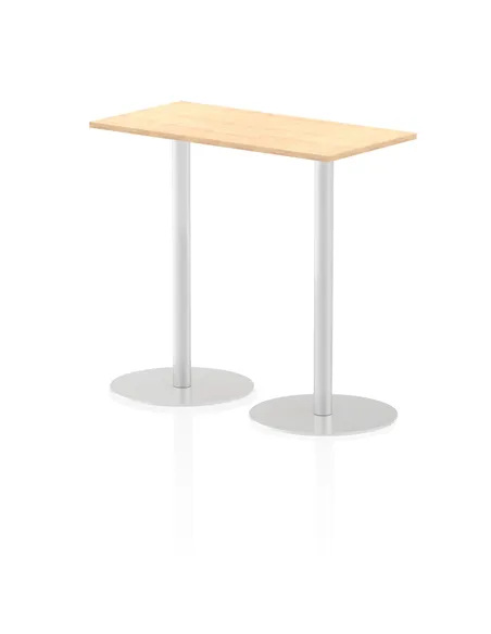 Dynamic Italia 1200 x 600mm Poseur Rectangular Table Maple Top 1145mm High Leg ITL0241