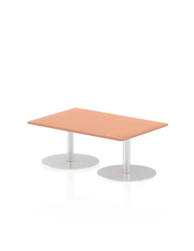 Dynamic Italia 1200 x 800mm Poseur Rectangular Table Beech Top 475mm High Leg ITL0244