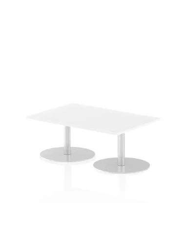 Dynamic Italia 1200 x 800mm Poseur Rectangular Table White Top 475mm High Leg ITL0246