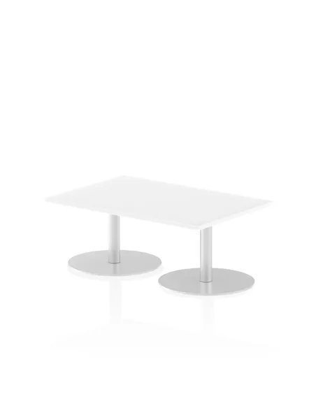 Dynamic Italia 1200 x 800mm Poseur Rectangular Table White Top 475mm High Leg ITL0246