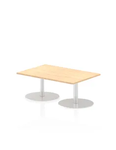 Dynamic Italia 1200 x 800mm Poseur Rectangular Table Maple Top 475mm High Leg ITL0247