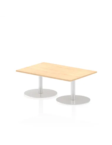 Dynamic Italia 1200 x 800mm Poseur Rectangular Table Maple Top 475mm High Leg ITL0247