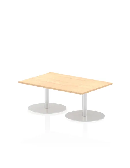Dynamic Italia 1200 x 800mm Poseur Rectangular Table Maple Top 475mm High Leg ITL0247