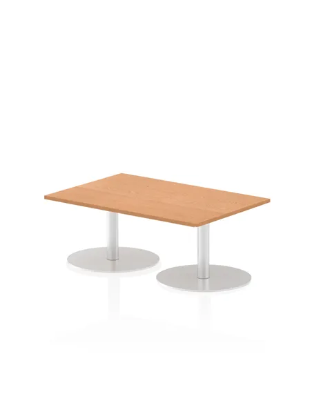 Dynamic Italia 1200 x 800mm Poseur Rectangular Table Oak Top 475mm High Leg ITL0248