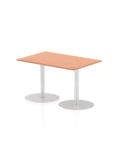Dynamic Italia 1200 x 800mm Poseur Rectangular Table Beech Top 720mm High Leg ITL0250