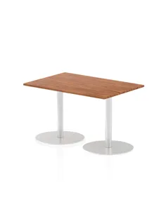 Dynamic Italia 1200 x 800mm Poseur Rectangular Table Walnut Top 720mm High Leg ITL0251
