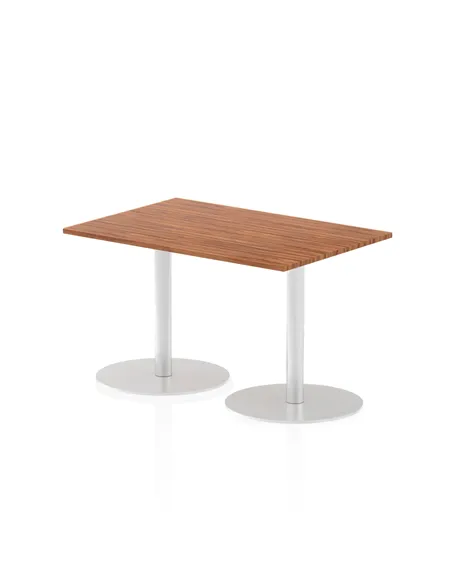Dynamic Italia 1200 x 800mm Poseur Rectangular Table Walnut Top 720mm High Leg ITL0251