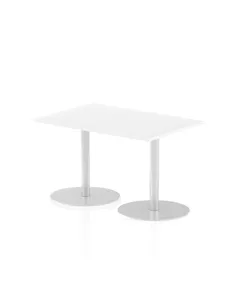 Dynamic Italia 1200 x 800mm Poseur Rectangular Table White Top 720mm High Leg ITL0252