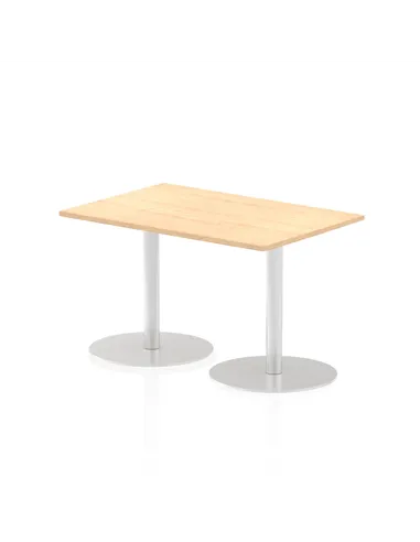 Dynamic Italia 1200 x 800mm Poseur Rectangular Table Maple Top 720mm High Leg ITL0253