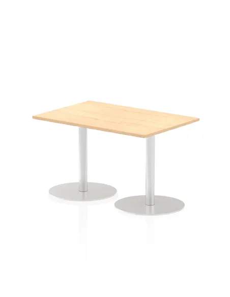 Dynamic Italia 1200 x 800mm Poseur Rectangular Table Maple Top 720mm High Leg ITL0253