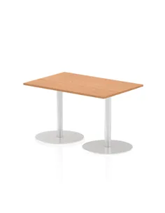 Dynamic Italia 1200 x 800mm Poseur Rectangular Table Oak Top 720mm High Leg ITL0254