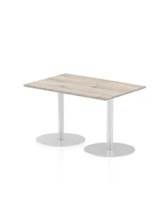 Dynamic Italia 1200 x 800mm Poseur Rectangular Table Grey Oak Top 720mm High Leg ITL0255