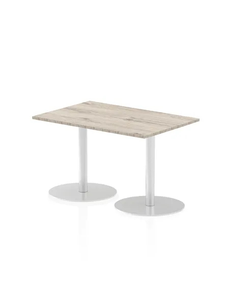 Dynamic Italia 1200 x 800mm Poseur Rectangular Table Grey Oak Top 720mm High Leg ITL0255