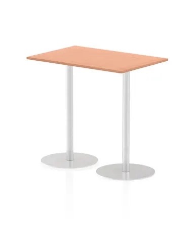 Dynamic Italia 1200 x 800mm Poseur Rectangular Table Beech Top 1145mm High Leg ITL0256